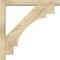 Ekena Millwork Merced Block Rough Sawn Bracket w/ Offset Brace, Douglas Fir, 4"W x 24"D x 24"H BKT0402X24X24MRC05RDF - alternate 2